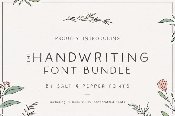 The Handwriting Bundle Font by Salt and Pepper Fonts - calligraphy and lettering font bundle